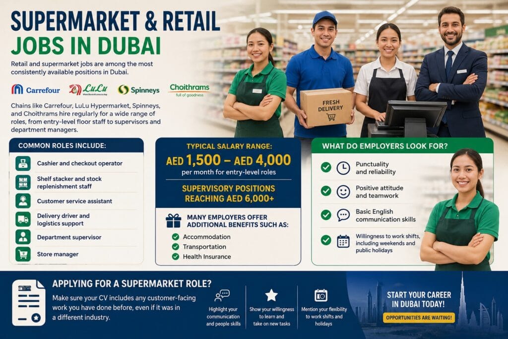 Supermarket Jobs in Dubai.