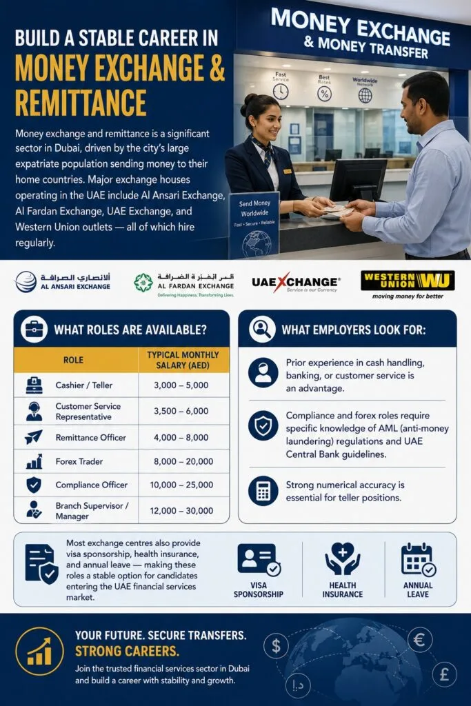 Money Exchange Jobs In Dubai.